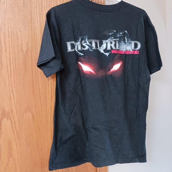 Disturbed " Up Yer Fist" Autographed Signed  David Draiman Graphic Band T Shirt - Picture 9 of 9